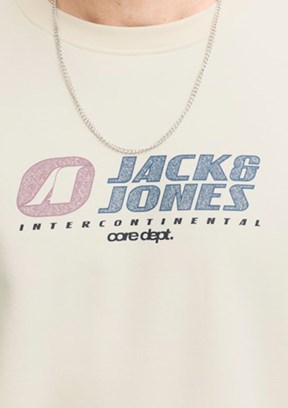 JACK JONES Çok Renkli Erkek Kapüşonlu Sweatshirt
