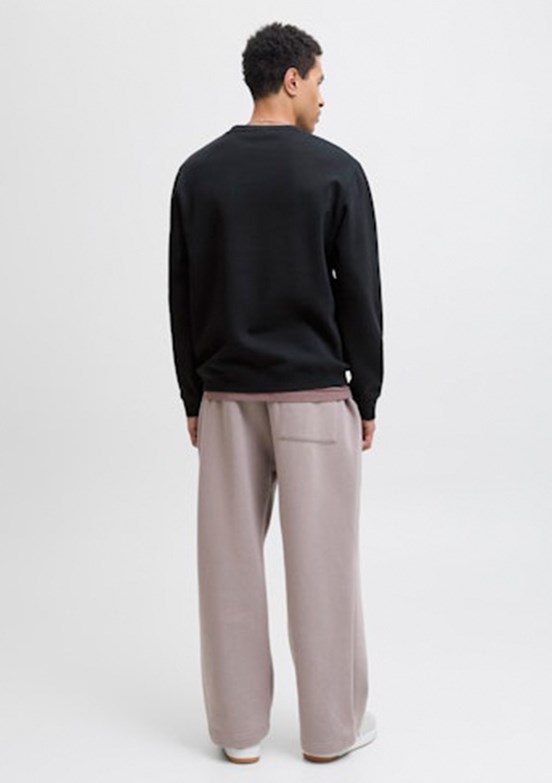 JACK JONES Siyah Erkek Kapüşonlu Sweatshirt