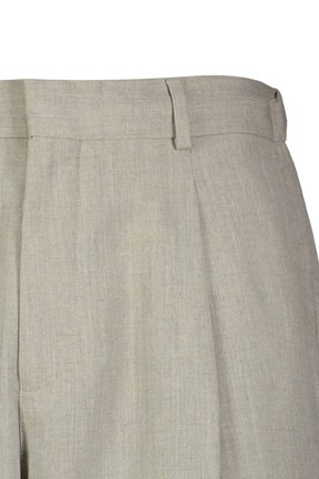 BACKANDBOND - B34S30019 Erkek Bej Beli Lastikli Pantolon