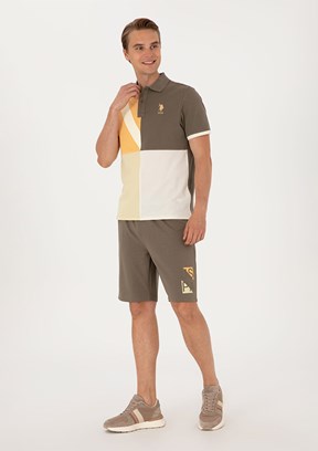 US POLO ASSN Bej Erkek Bermuda Şort
