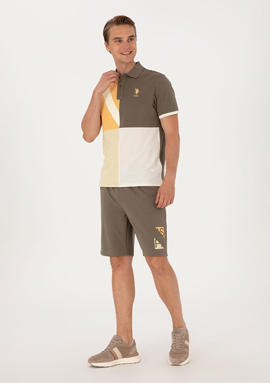 US POLO ASSN Bej Erkek Bermuda Şort