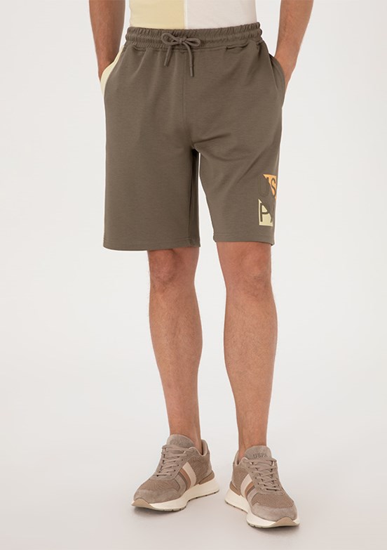 US POLO ASSN Bej Erkek Bermuda Şort