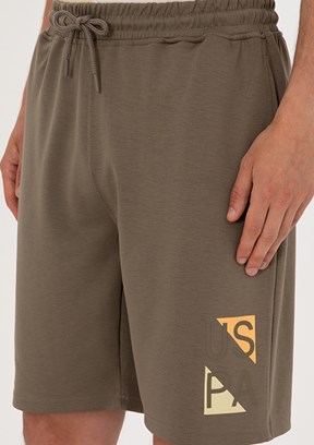 US POLO ASSN Bej Erkek Bermuda Şort