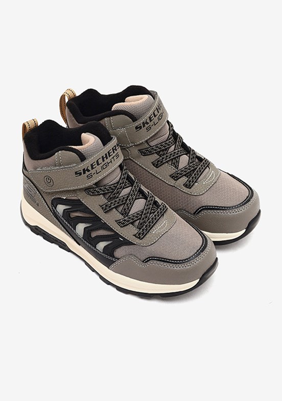 SKECHERS Storm Blazer Glow Roam - 406410L TPBK Erkek Çocuk Bej Siyah Sneaker Ayakkabı