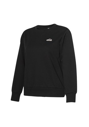 HUMMEL Elfin Siyah Kadın Bisiklet Yaka Sweatshirt