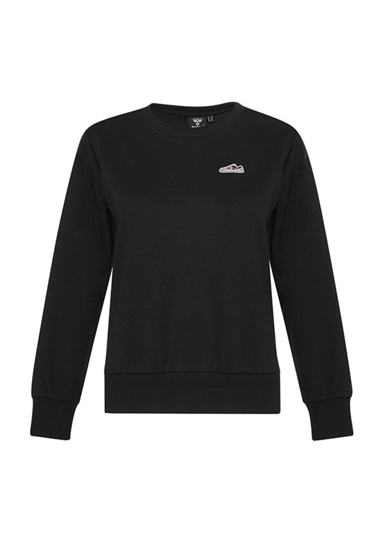 HUMMEL Elfin Siyah Kadın Bisiklet Yaka Sweatshirt