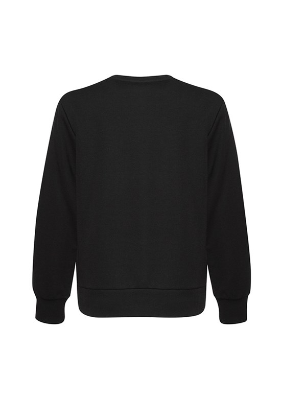 HUMMEL Elfin Siyah Kadın Bisiklet Yaka Sweatshirt