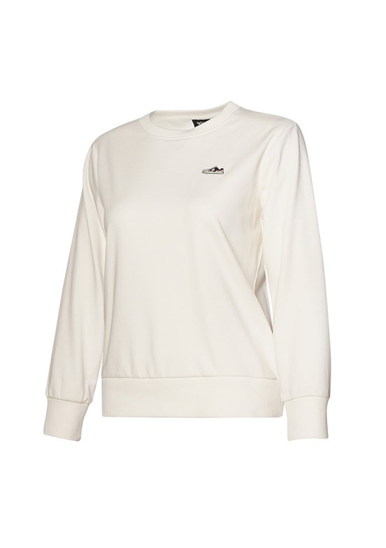 HUMMEL Elfin Beyaz Kadın Bisiklet Yaka Sweatshirt