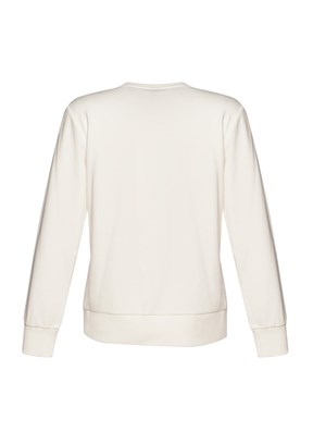 HUMMEL Elfin Beyaz Kadın Bisiklet Yaka Sweatshirt