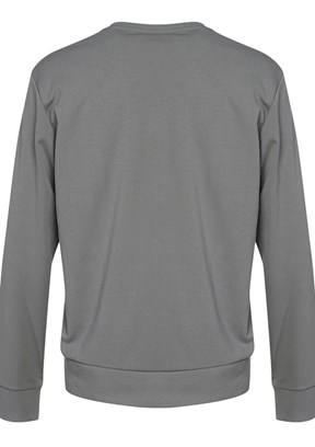HUMMEL Gri Erkek Jungle Bisiklet Yaka Sweatshirt
