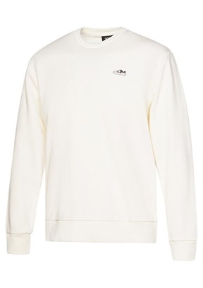 HUMMEL Beyaz Erkek Bisiklet Yaka Sweatshirt