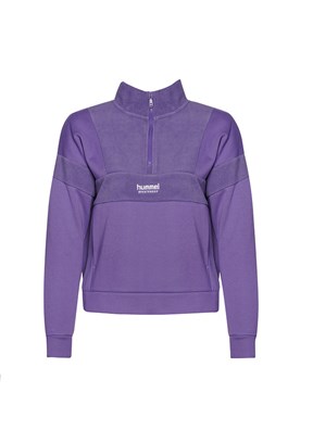 HUMMEL Mor Kadın Adur Zip Neck Fermuarlı Sweatshirt