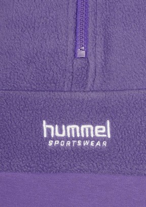 HUMMEL Mor Kadın Adur Zip Neck Fermuarlı Sweatshirt