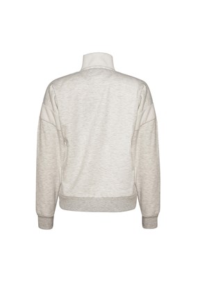 HUMMEL Gri Kadın Adur Zip Neck Fermuarlı Sweatshirt