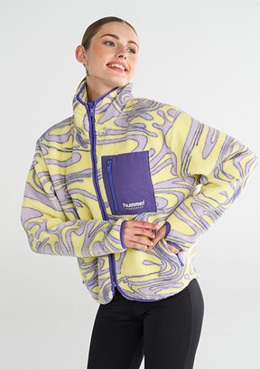 HUMMEL Sarı Kadın Amber Sherpa Zip Fermuarlı Sweatshirt