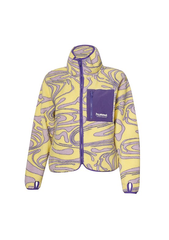 HUMMEL Sarı Kadın Amber Sherpa Zip Fermuarlı Sweatshirt
