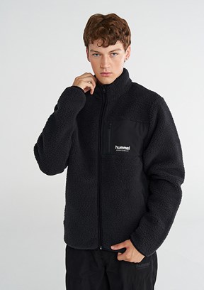 HUMMEL Siyah Erkek Arthur Sherpa Zip Fermuarlı Sweatshirt