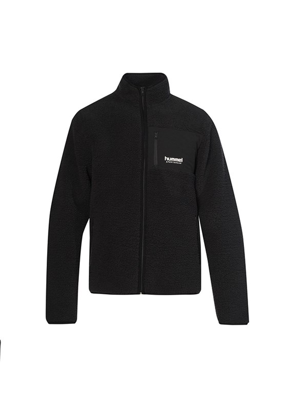 HUMMEL Siyah Erkek Arthur Sherpa Zip Fermuarlı Sweatshirt