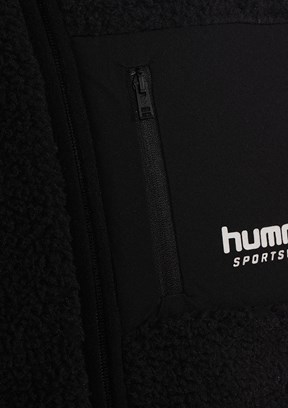 HUMMEL Siyah Erkek Arthur Sherpa Zip Fermuarlı Sweatshirt