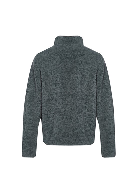 HUMMEL Gri Erkek Arthur Sherpa Zip Fermuarlı Sweatshirt