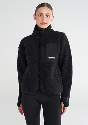 HUMMEL Siyah Kadın Arun Sherpa Zip Fermuarlı Mont