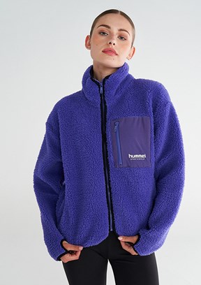 HUMMEL Mor Kadın Arun Sherpa Zip Fermuarlı Mont