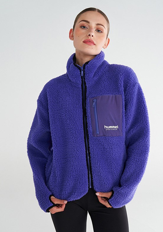 HUMMEL Mor Kadın Arun Sherpa Zip Fermuarlı Mont