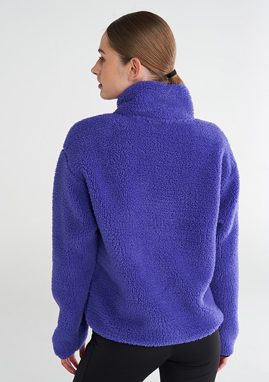 HUMMEL Mor Kadın Arun Sherpa Zip Fermuarlı Mont