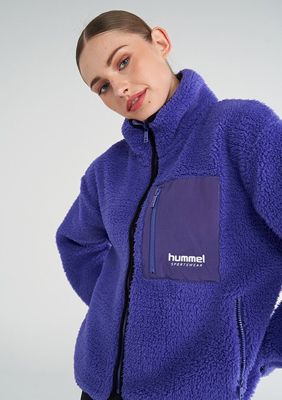 HUMMEL Mor Kadın Arun Sherpa Zip Fermuarlı Mont