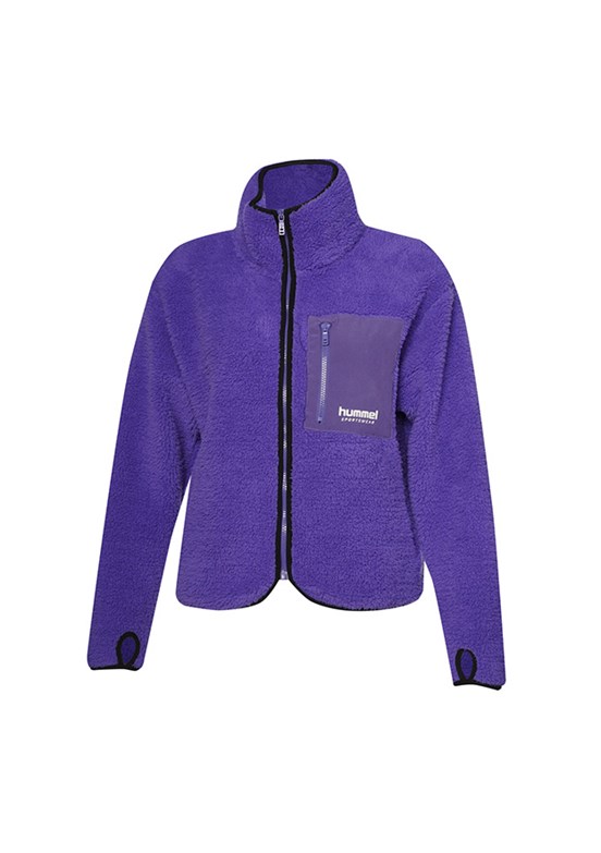 HUMMEL Mor Kadın Arun Sherpa Zip Fermuarlı Mont