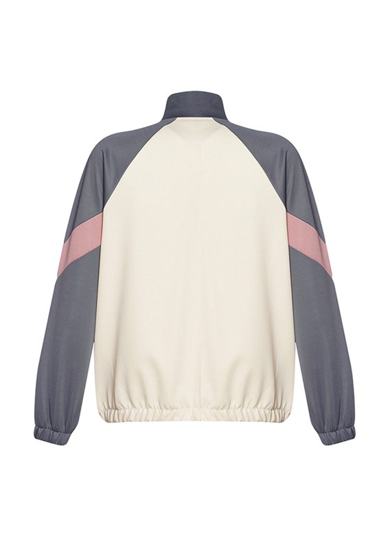 HUMMEL Beyaz Kadın Harlow Fermuarlı Sweatshirt