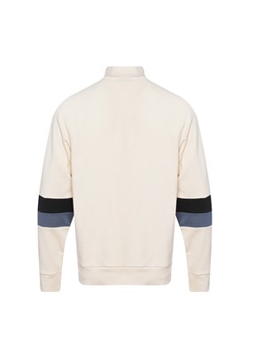 HUMMEL Hunter Ekru Yarım Fermuarlı Sweatshirt