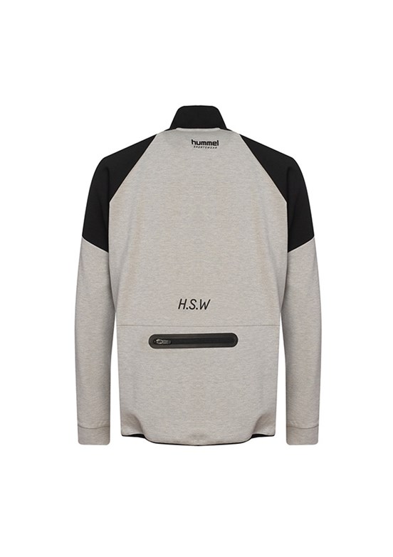 HUMMEL Inter Gri Erkek Fermuarlı Sweatshirt