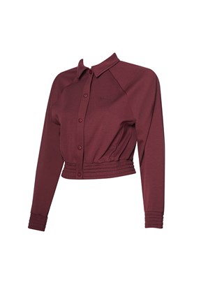 HUMMEL Jed Bordo Kadın Fermuarlı Sweatshirt
