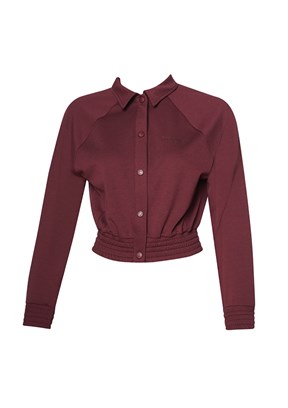 HUMMEL Jed Bordo Kadın Fermuarlı Sweatshirt