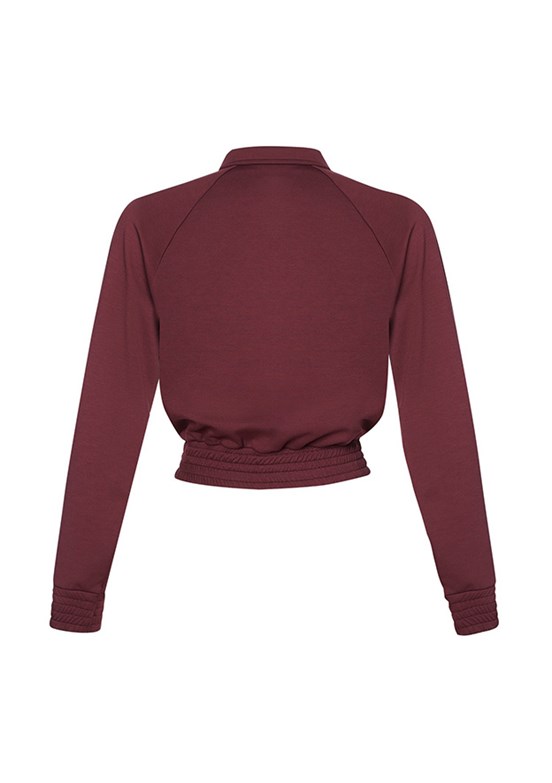 HUMMEL Jed Bordo Kadın Fermuarlı Sweatshirt