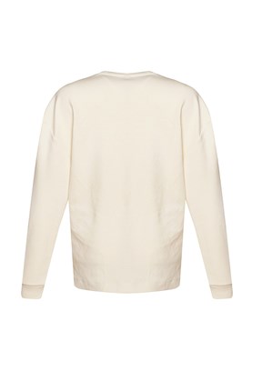 HUMMEL Melton Ekru Kadın Sweatshirt
