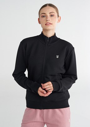 HUMMEL Siyah Kadın Pulse Fermuarlı Sweatshirt