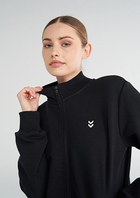 HUMMEL Siyah Kadın Pulse Fermuarlı Sweatshirt
