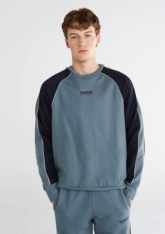 HUMMEL Gri Erkek Royce Kapüşonlu Sweatshirt