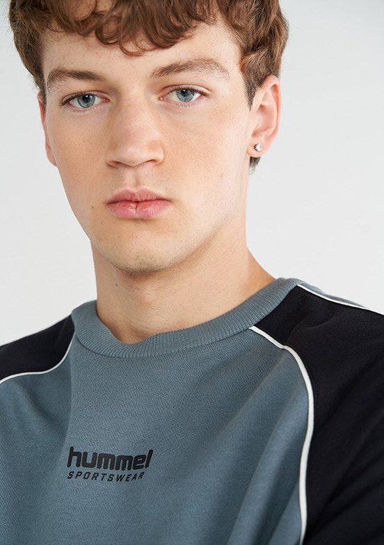 HUMMEL Gri Erkek Royce Kapüşonlu Sweatshirt