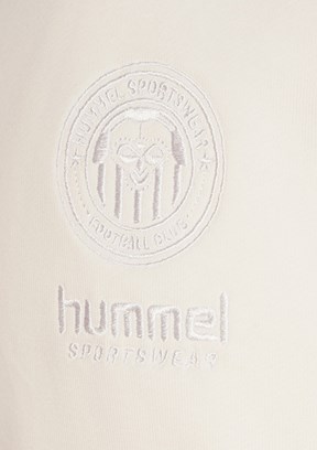 HUMMEL Tony - 922441-9157 Erkek Beyaz Kapüşonsuz Sweatshirt