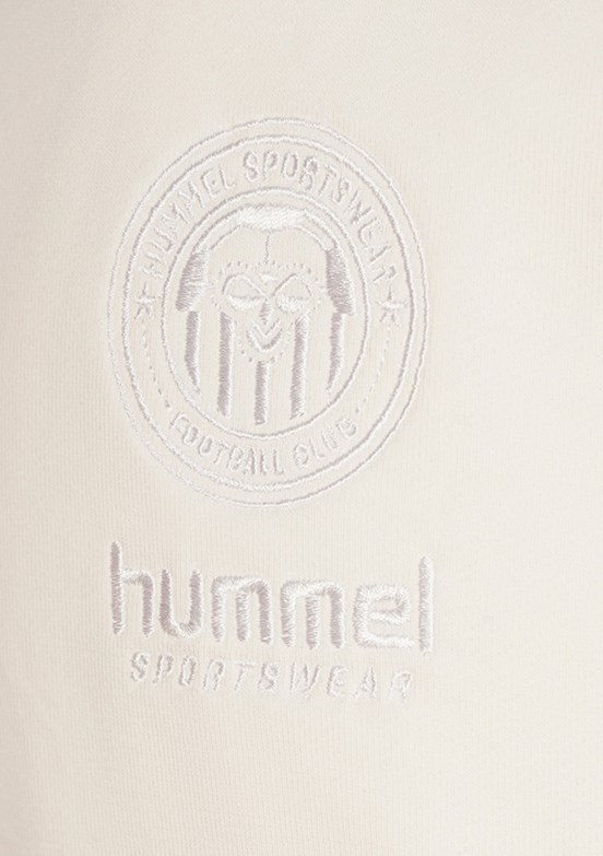 HUMMEL Tony - 922441-9157 Erkek Beyaz Kapüşonsuz Sweatshirt