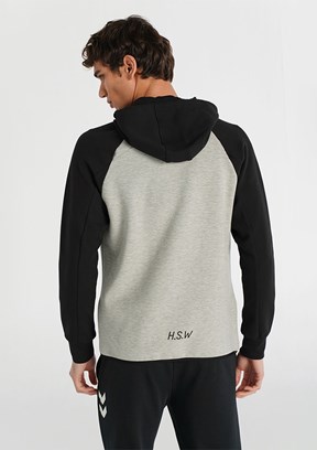 HUMMEL Nova Gri Erkek Fermuarlı Hoodie