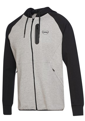 HUMMEL Nova Gri Erkek Fermuarlı Hoodie