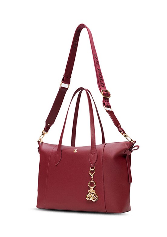US POLO ASSN - US25599 Kadın Bordo Omuz Çantası