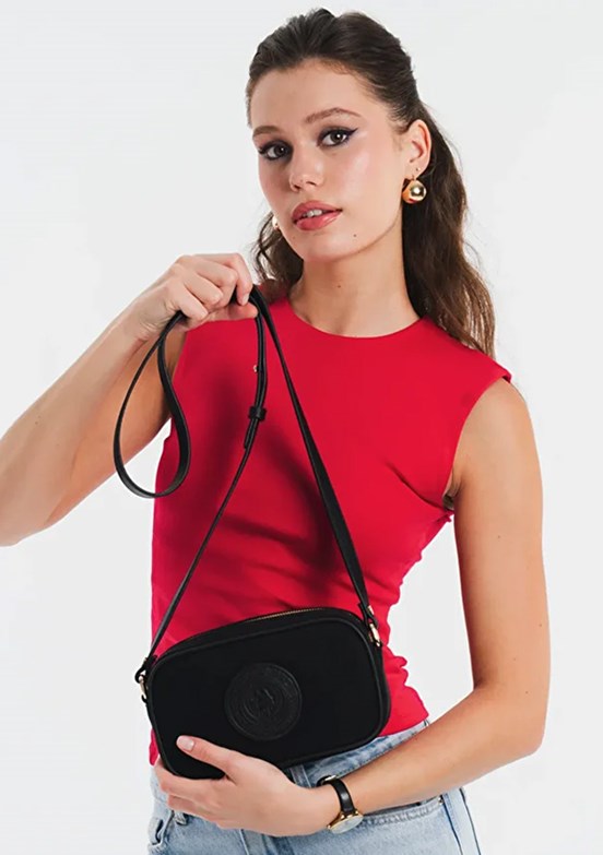 US POLO ASSN Siyah Kadın Çapraz Çanta