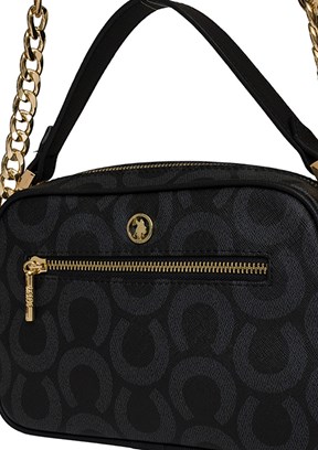 US POLO ASSN - US25678 Kadın Siyah Omuz Çantası