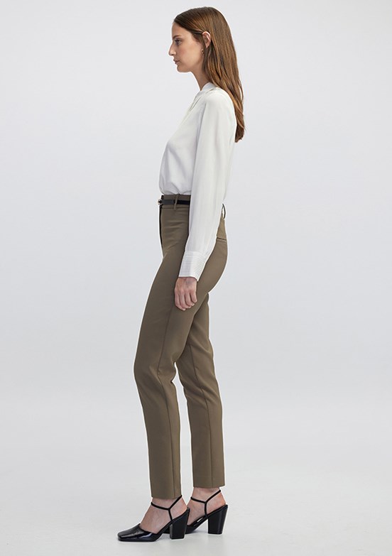 İPEKYOL Vizon Kadın Elastik Bel Skinny Fit Pantolon