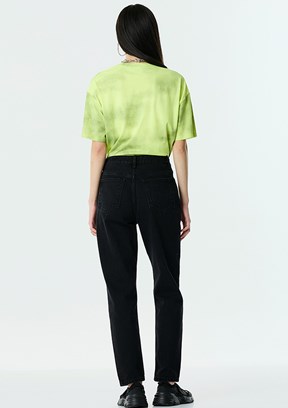 TWİST Siyah Kadın Mom Fit Jean Pantolon